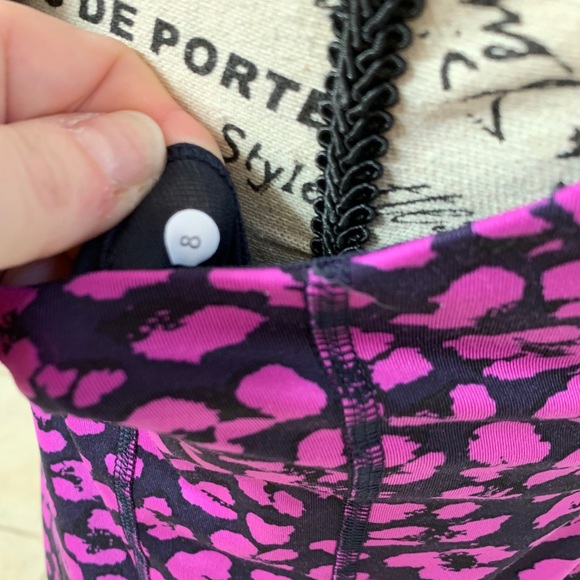 Lululemon Barre None Tank Mini Cherry Cheetah - Picture 7 of 9